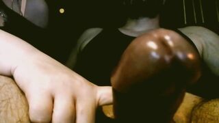 Mistress Toying with Huge Veiny Cock with a Cockring
