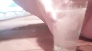 Desperately Pissing Overflowing Glass
