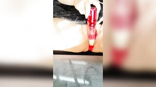 Vibrating Toy My MILF Pussy to Orgasm
