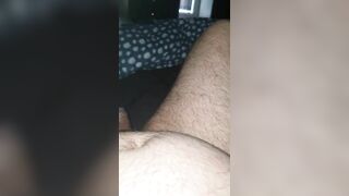Step son hand slip into step mom panties touching her pussy near step sister