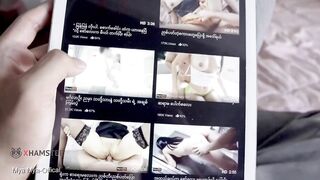 Myanmar Tiny Maid stuck Washing Machine and then Bang her Ass Behind