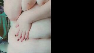 Daddys BBW Pet Exposing Her Fat Chubby Chunky Plump Naked Body