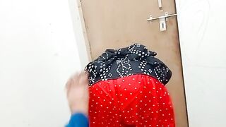 Indian bhabhi changing clothes in her room