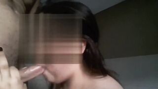 cheating wife record video for her husband sucking lover's cock