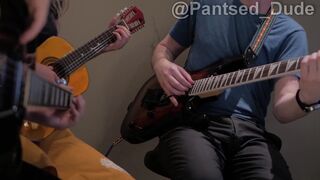 Guitar teacher's pants rip open in front of female students! So embarrassing!