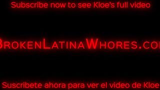 Blonde Latina Amateur Kloe Gets Slapped Around