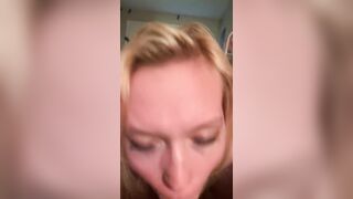 Extremely up close blowjob from sexy ex girlfriend