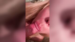 Extremely up close blowjob from sexy ex girlfriend