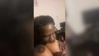 SUCKING ON SOFT BREASTS 1 BY 1 THEN SUCK HER TONGUE RING BEFORE SHE CUMS!!!!!!