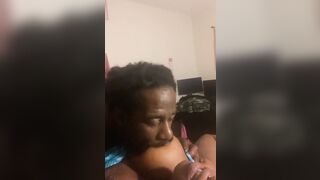 SUCKING ON SOFT BREASTS 1 BY 1 THEN SUCK HER TONGUE RING BEFORE SHE CUMS!!!!!!