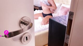 Student girl dryhump and masturbating
