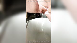 Slow Motion Pissing In panties Hairy Redhead Wife