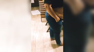 Indian Bbw Girlfriend Striping Before Going to Bath