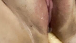 Cumming with dildo in my ass