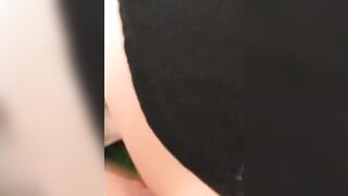 Cheating wife returns from hotel party w/ cum on dress & cum dripping pussy
