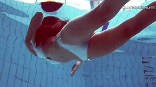 Nata Szilva the hot Hungarian babe swimming