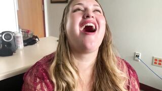 Wife Swallows Cum with a Smile. Deepthroat Blowjob, swallow with a smile!