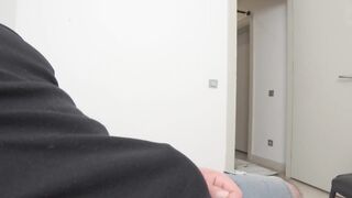Risky Public Jerking off.Hijab married woman caught me in waiting room.