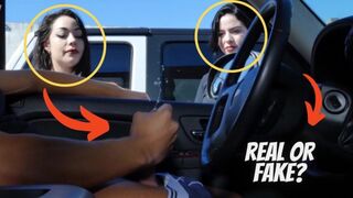 REAL OR FAKE?: 2 Girls Stop to watch a guy jerking off.