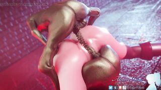 AtelierYakoh intense double penetration pregnant by globins swallowing cum hot pussy thirsty for cock by AtelierYako