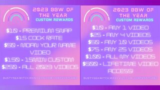 MV Awards PROMO - BBW Of The Year - BustySeaWitch