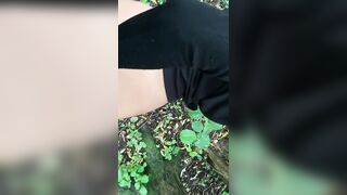 Tinder BJ & doggy in the woods POV