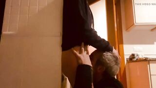 Eating pussy and orgasm in the kitchen part 1 (by WILDSPAINCOUPLE)