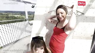 MyDirtyHobby - Cameraman Fucks Gorgeous sexyrachel846 & Her Stunning Friend On Top Of A Tower