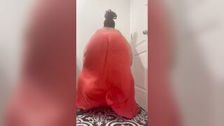 Late night practice ass shaking boredom- bounce small ass