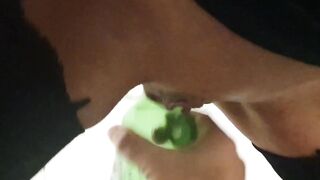 Pussy pong with all beer inside her vagone and Get orgasm