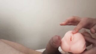 GF masturbating with a toy (cum inside)