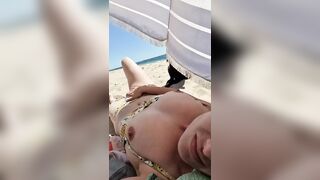 tits out at the beach in my secret spot with you..until someone sees me! cum on me while I lay for u