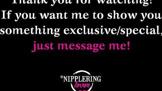 nippleringlover naked at home flashing pierced tits & pussy & sexy ass - stretched nipple piercings