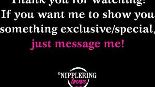 nippleringlover inserting brushes in stretched nipple piercings - pierced tits huge nipples - part 1