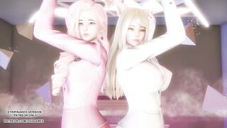 [MMD] Red Velvet - Naughty Ahri Seraphine Sexy Hot Kpop Dance League Of Legends 4K