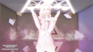 [MMD] Red Velvet - Naughty Ahri Seraphine Sexy Hot Kpop Dance League Of Legends 4K