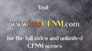 CFNM IR 3some HJ by femdom babes