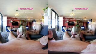 Bareback multiple creampies pumped into blonde hotwife VR180 3D