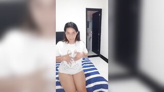 My stepsister asks me to record her masturbating.
