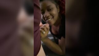 Amateur Ebony Babe Sucking White Boy In Hotel