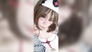 Japanese cute sexy Asian girl nurse