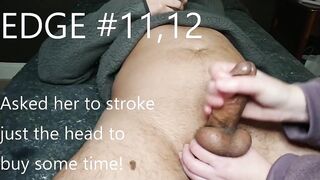 EDGED 20 TIMES over 4 minutes! Premature Ejaculation stamina training! Ruined Orgasm