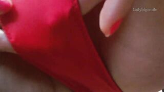 close-up tease satin underwear in fit sexy redhead