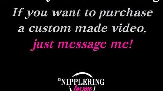 nippleringlover naked pool - pierced tits stretched nipple piercings big nipple rings big labia ring