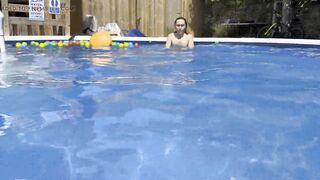 Skinny Dipping in my new Swimming Pool
