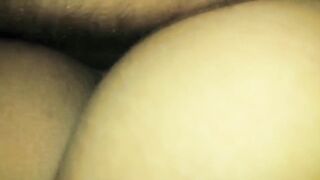 Husband and wife at home fucking and getting a huge creampie
