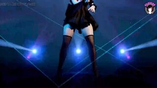 Sexy Asian In Black Dress Dancing (3D HENTAI)
