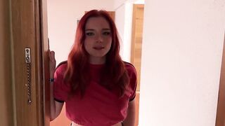 Redhead Slut Sucked and Fucked by a Stranger in a Hotel at a Seaside Resort
