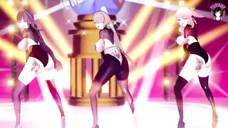 3 Sexy Girls Dancing (Ready To Take BBC)(3D HENTAI)