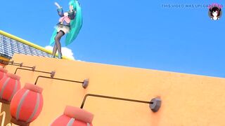 Hatsune Miku - Cute Dance (Boobs Physics) (3D HENTAI)